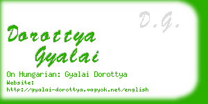 dorottya gyalai business card